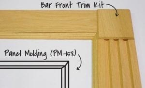 Panel Molding 158 with Bar Front Trim Kit