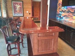 Mahogany Home Bar Top