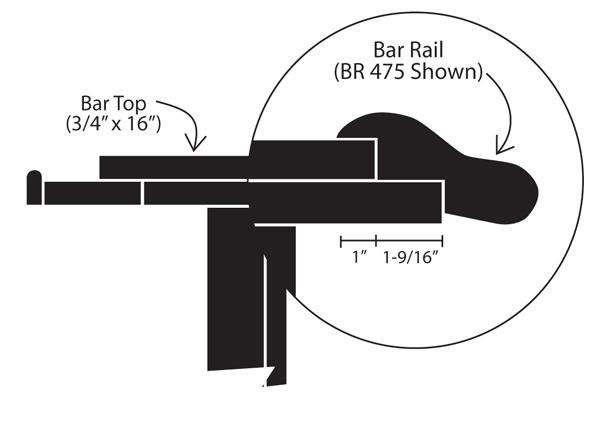 Standard Bar Dimensions Specifications Diy Commerical