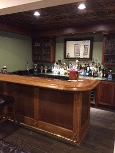 DIY Home Bar Rail