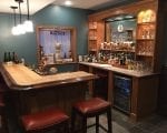 Building a Home Bar wih Bar Building Supplies from Hardwoods Inc.