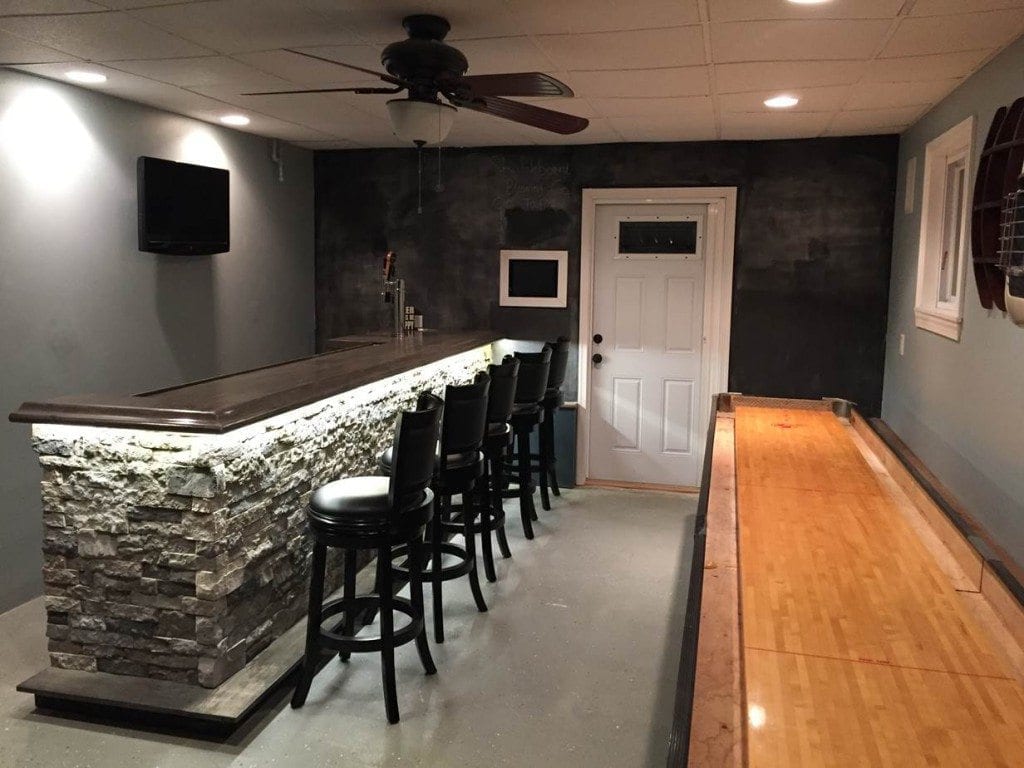 Custom Bar Rail Molding for Building a Home Bar