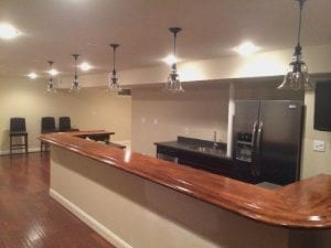 Mahogany Home Bar Top