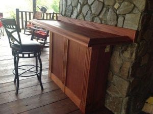 Solid Mahogany Pool & Patio Bar