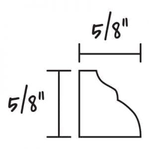 Panel Molding 58 Profile View