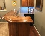 Finished Bar Using Walnut Bar Rail
