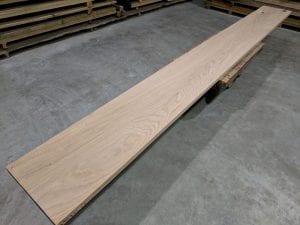 Curly Red Oak Bar Top Slab