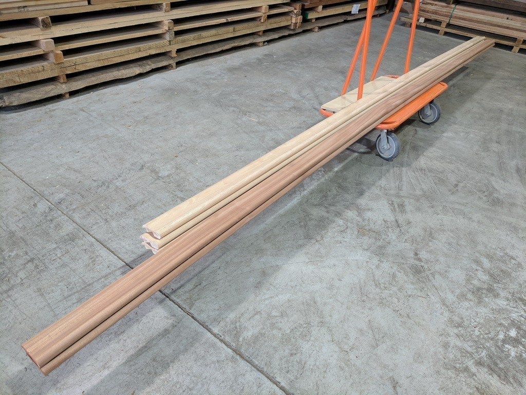 BR475 Bar Rail 18' long Mahogany