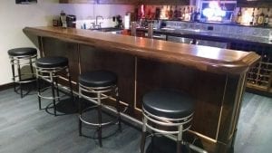 Custom Home Bar with our BR475-S Chicago bar rail molding.