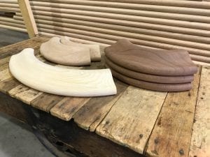 Chicago Style Bar Rail radius corner moldings.