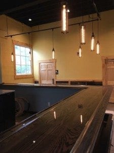 Commercial Bar Top with BR475 Bar rail molding.