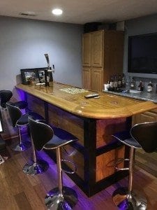 Man Cave Theater Room Bar