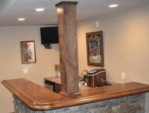 Finished DIY Home Bar Build