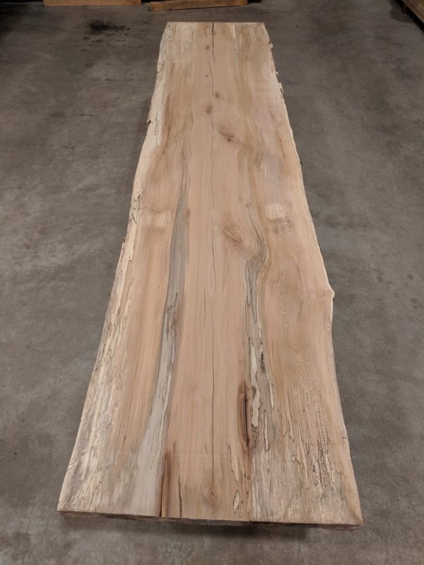 Spalted Sycamore Live Edge Bar Top Slab
