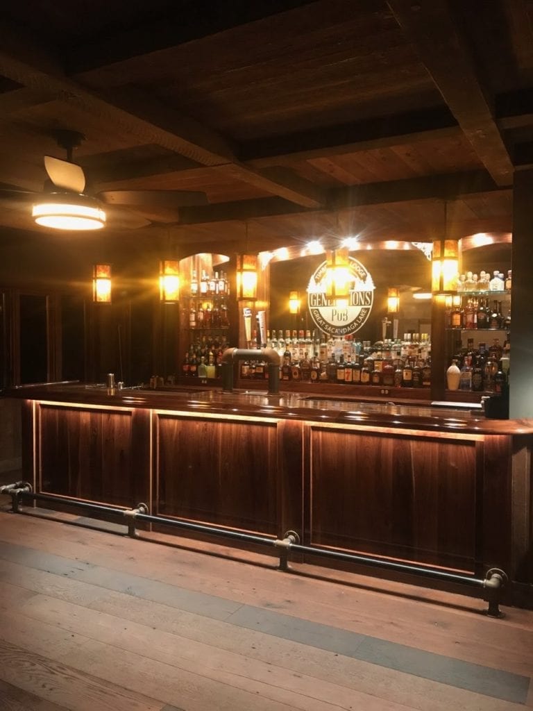 Custom Commercial Hardwood Bar Build