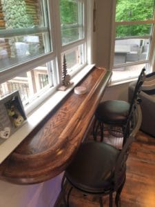 Drink Rail Bar Top.