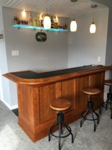 Solid Cherry Home Bar