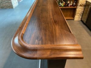 Walnut Chicago Bar Rail Moldings