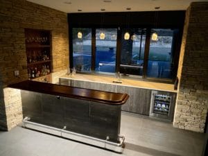 Solid Walnut Home Bar Top