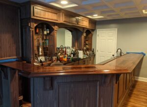 Beautiful Solid Walnut Home Bar