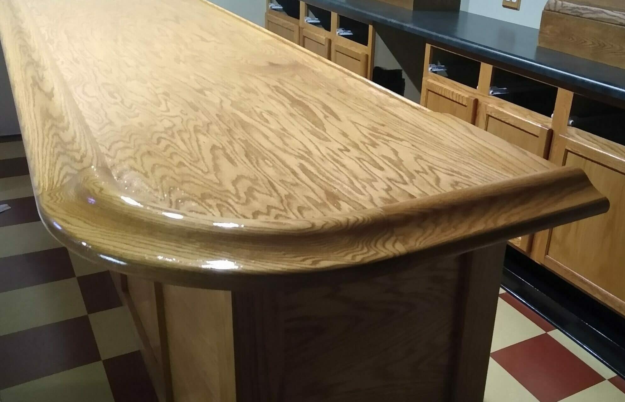 Bar Top Cutting Instructions for Radius Corner Installation Hardwoods